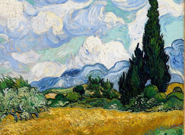 van gogh wheat field