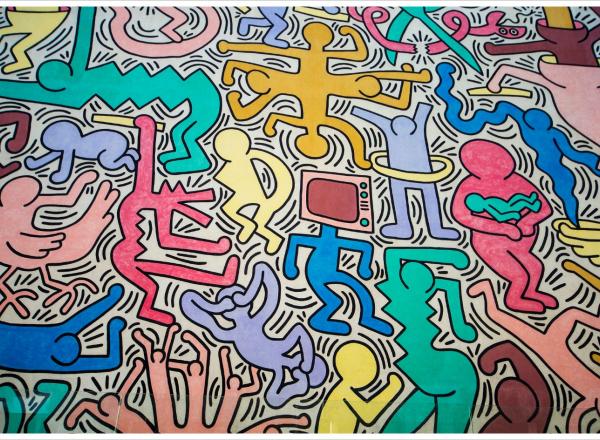 Keith Haring, Tuttomondo (detail), 1989, Pisa, Italy