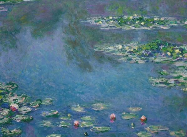 Claude Monet, Water Lilies, 1906. Art Institute of Chicago. No horizon feautred in this one
