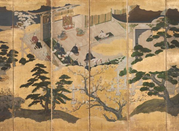 Chiyo Mitsuhisa (attr., active late 16th Century), Japan, Presentation of a Prince, Momoyama period (1573–1615).