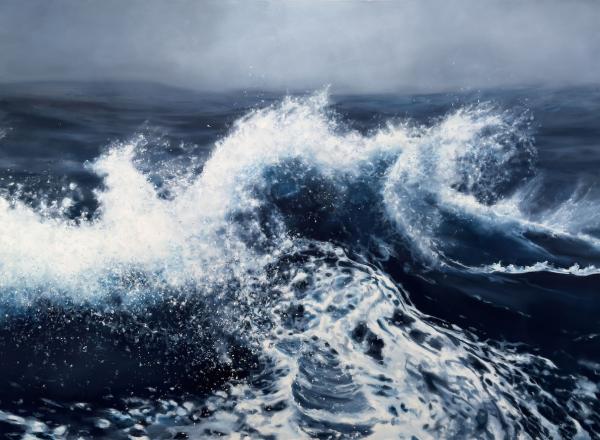  SURGING, 2025, Oil on Canvas, 57 x 104 in.