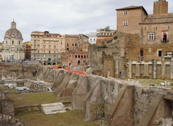 The Forums of Augustus and Trajan with the remains of the Via Alessandrina, 2025