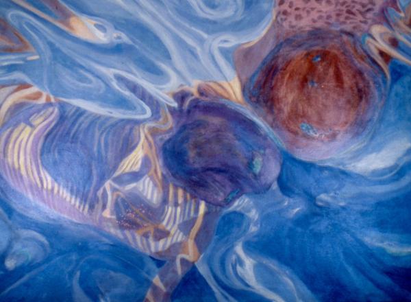 Batten, Karin - Ballet, acrylic on canvas, 40 x 66 inches