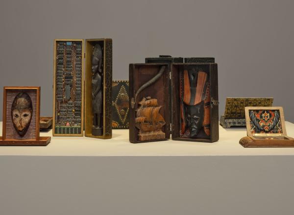 Installation view of 'Betye Saar: New Work,' at Roberts Projects