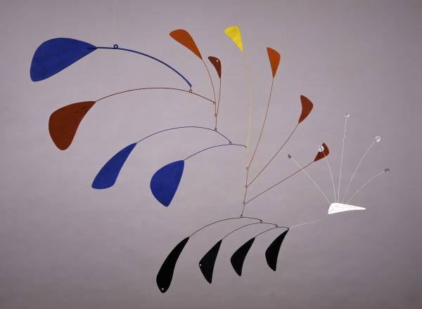 Alexander Calder metal mobile sculpture