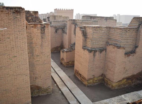 The crumbling walls of Babylon. 