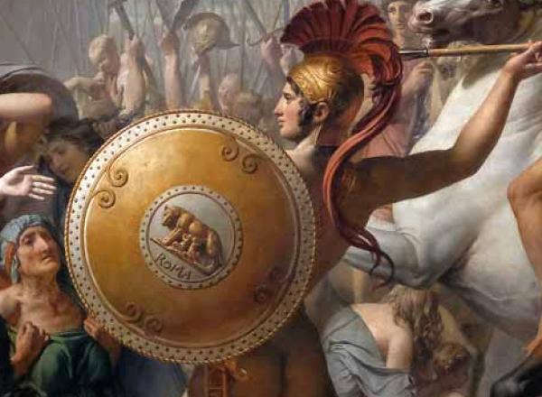 Jacques Louis David, Intervention of the Sabine Women, 1799.