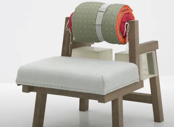 design, chair, made of multiple materials