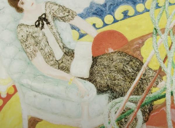 detail Florine Stettheimer’s Family Portrait, II
