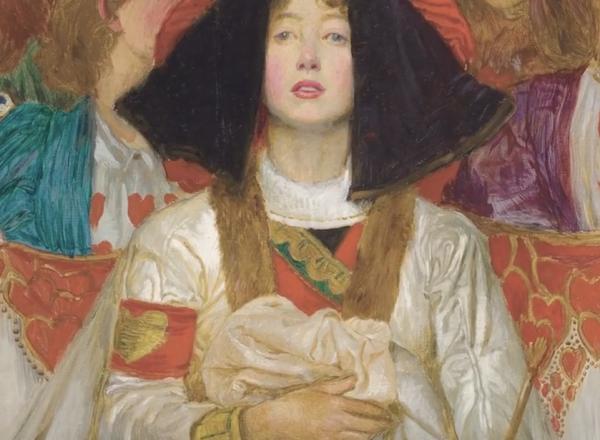 detail pre-raphaelite painting