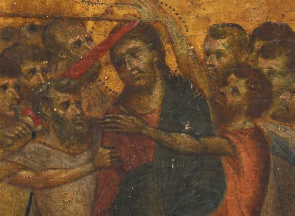 Cimabue, Christ Mocked (detail), c.1280.