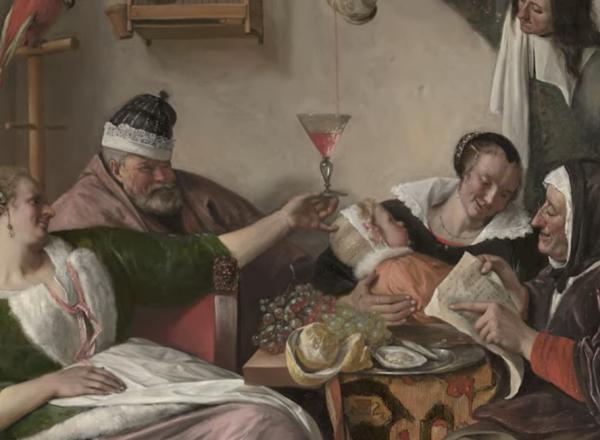 dutch scene of crazy family life