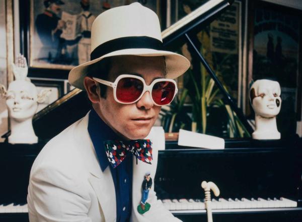 TERRY O'NEILL (1938–2019) Elton John (Album Cover Variant) (Detail). Estimate $6,000 – 8,000