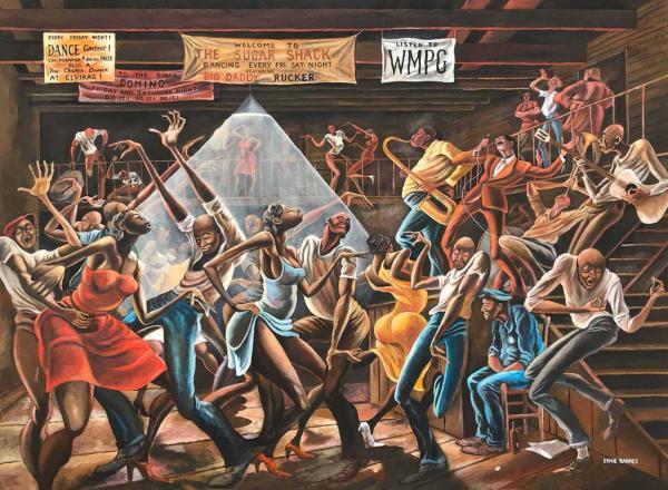 Ernie Barnes, The Sugar Shack, 1976.