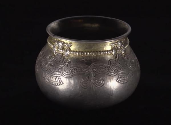 Viking Metal Engraved Bowl