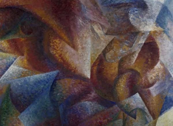 detail of futurist work