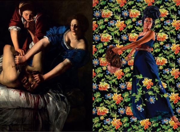 Judith and Holofernes by Artemisia Gentileschi (left) and Kehinde Wiley (right), The Museum of Fine Arts, Houston