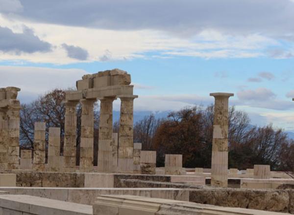 The Palace of Aigai in Vergina, Greece. 