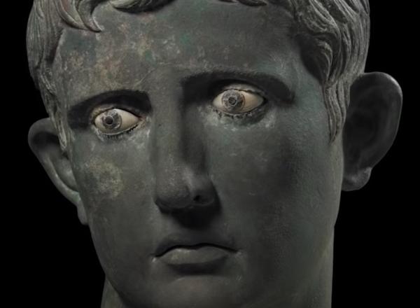Head of Augustus Sculpture