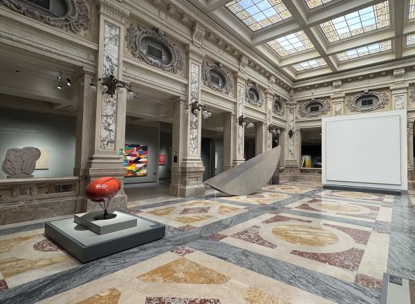 View inside the Gallerie d’Italia museum in Milan, one of four museums that showcase the collection of Intesa Sanpaolo.