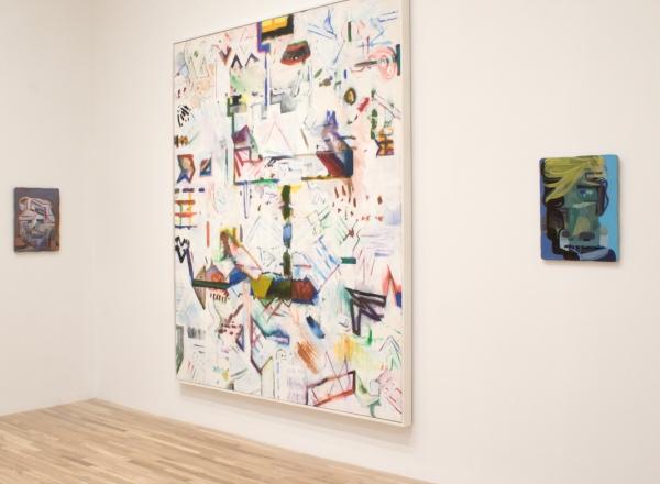Installation view, Elmer Bischoff/Tom Burckhardt: A Dialogue, George Adams Gallery, New York, 2022.