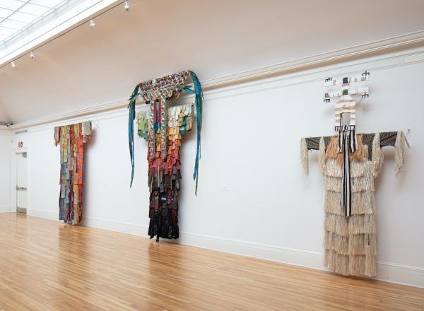 Installation View of Laura Anderson Barbata: Transcommunality at Newcomb Art Museum.