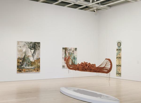 Exhibition View of Jaune Quick-to-See Smith: Memory Map