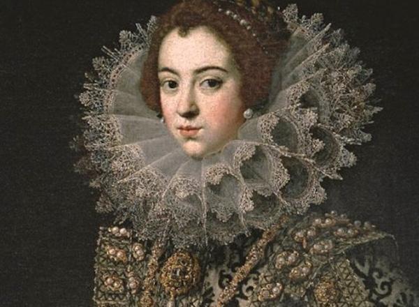 Artist unknown, Isabel de Bourbon, Queen of Spain, First Wife of Philip IV, ca. 1620. Oil on canvas. Museo Nacional del Prado, Madrid, P001037.