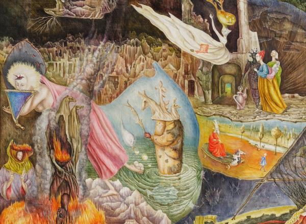 Leonora Carrington, Les Distractions de Dagobert, 1945.