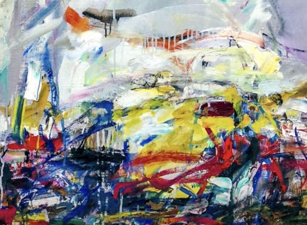 Joan Mitchell, City Landscape, 1955, oil on linen, 203.2 × 203.2 cm (Art Institute of Chicago 1958.193, ©The Estate of Joan Mitchell),