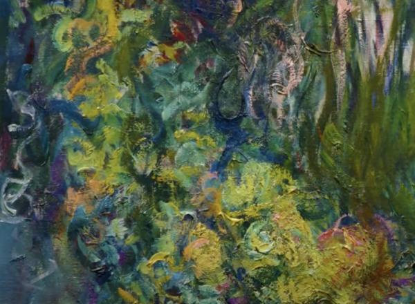 Monet painting detail
