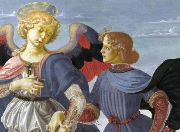 Andrea del Verrocchio and workshop Tobias and the Angel.
