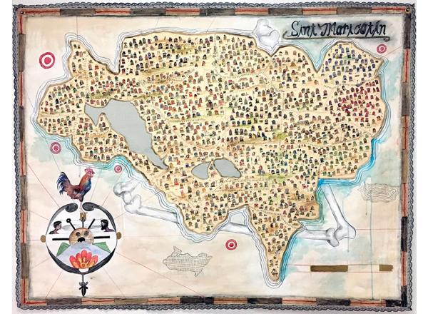 Nyugen Smith. Bundlehouse: Borderlines No.4 (Sint Maricotín), 2017