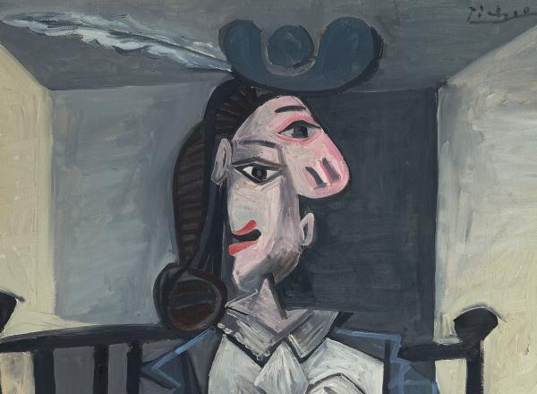 detail of picasso portrait of dora maar