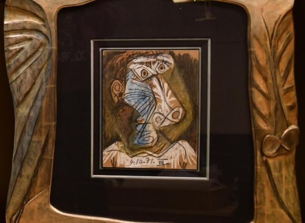 Picasso’s 'Tête' which was stolen in 2010, and found by Belgian police. 