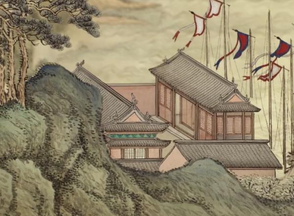 Qing Dynasty Scroll Detail