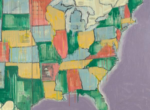 Jaune Quick-to-See Smith, Echo Map I, 2000