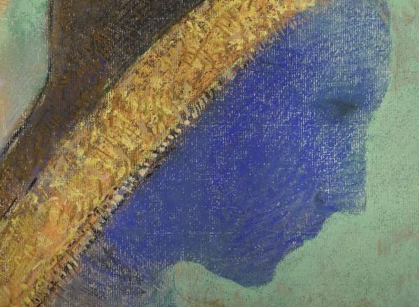 Redon, ‘Profil bleu’, detail