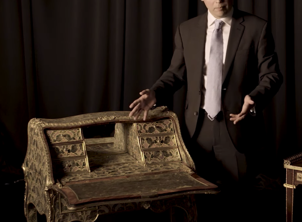 Paul Gallois with desks