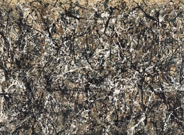 Detail of Jackson Pollock painting