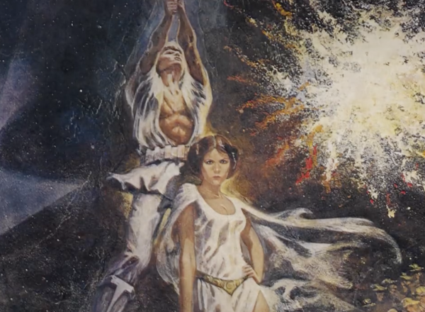 detail of star wars poster