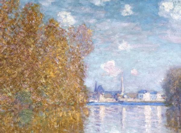 autumn effect at argenteuil by Monet