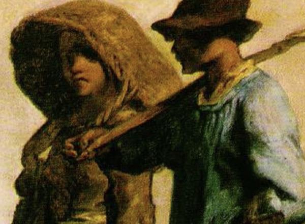 Detail of Millet painting