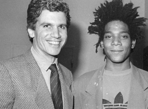 Larry Gagosian and Jean-Michel Basquiat, New York, 1983, Courtesy Gagosian Gallery