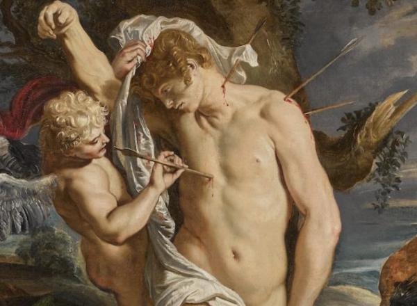 Rubens, Saint Sebastian Tended By Two Angels, circa 1650 COURTESY SOTHEBY'S