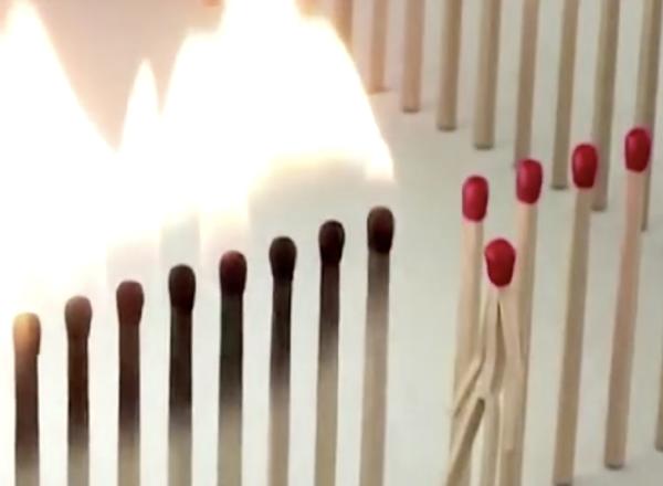 social distancing visual art metaphor