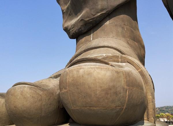 Foot of World's Tallest Statue
