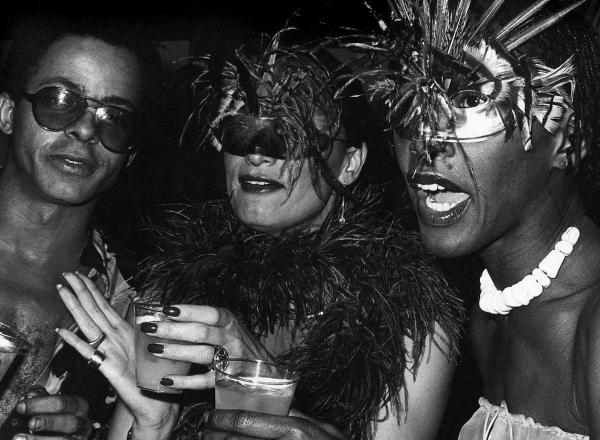 Bethann Hardison, Daniela Morera, and Stephen Burrows at Studio 54, 1978. 