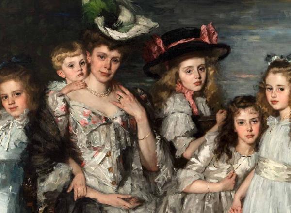  Thérèse Schwartze, Portrait of Aleida Gijsberta van Ogtrop-Hanlo with her five children, 1906.
