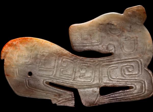 Horse-ShapedPendant, WesternZhouPeriod,1066-771 BCE  Jade  1.75x2.87x0.25in 